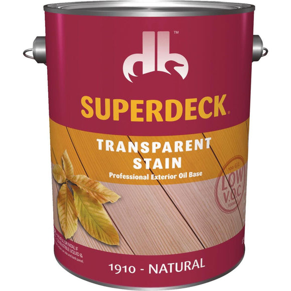 Duckback SUPERDECK VOC Transparent Exterior Stain, Natural, 1 Gal.