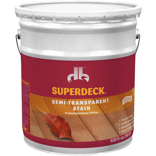 Duckback SUPERDECK Semi-Transparent Exterior Stain, Cedar, 5 Gal.