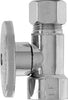 Plumb Pak Quarter Turn Straight Valve, 1/2 X 1/2